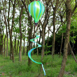 Max Hot Air Balloon Wind Spinner Stripe Garden Yard Outdoor Decor Green Cloud