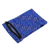 Maxbell Sports Wristband Sweatband Wallet Zipper Pocket Armband M Blue Roots