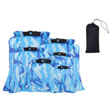 Maxbell 6Pcs Waterproof Dry Bag Portable Roll Top for Canoeing Cycling Blue