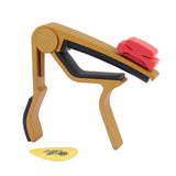 Maxbell Aluminium Alloy Guitar Capo with Pick Holer+2 Picks for Acoustic Electric #2