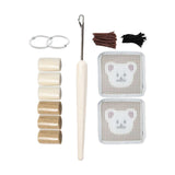 Maxbell Coaster Latch Hook Kits DIY Crochet Embroidery Kits for Cup Coaster Making A