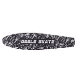 Maxbell Pro 22inch Fish Board Sandpaper Skateboard Griptape Deck Sticker White Black