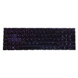 Maxbell US English Keyboard Replaces for HP 15-Dx Tpn-C136 Professional Components Purple Letter Black