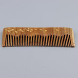 Maxbell 5" Handmade Wide Teeth Wood Comb Pocket Hairbrush Gift Plants