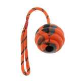 Maxbell Pet Dog and Cat Interactive Play Interactive Ball with Rope Toy Orange