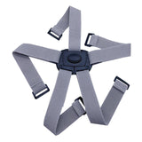 Maxbell Folding Bike Carrier Bracket Belt Pannier Front Bag Holder Rack Strap gray and black