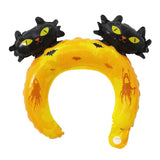 Max 10 pieces Hair Hoop Design Halloween Aluminum Foil Balloons Yellow Cat