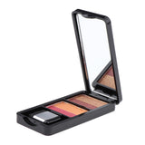 Maxbell Double Color Shimmer Glitter Eyeshadow Powder Palette with Brush Lovely Kumquat