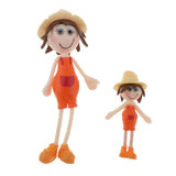 Maxbell 1/12 Dollhouse Miniature Dolls for Room Life Scenes Accessory  Orange