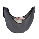 Maxbell Bowling Ball Microfiber Deluxe Black See Saw Cleaner Towel Carrier Gray