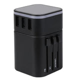 Maxbell Travel Adapter International Power Charger Plug Converter 2-USB Type-C Black