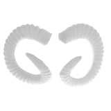 Maxbell Simulation White Sheep Horns Costume Accessory for DIY Headband  13.5x12cm