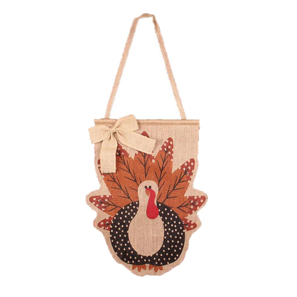 Max Thanksgiving Burlap Garden Flag Indoor Outdoor Home Decor Flags Turkey
