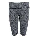 Maxbell Flex Yoga Shorts with Pockets High Waisted Workouts Biker Pants L Gray