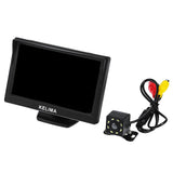 Maxbell 5" Car Display Screen 8 LED Night Vision Reversing Camera Ruler Line Black