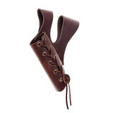 Maxbell Medieval Sword Dagger Frog Scabbard Vintage for Knight Pirate Stage Brown