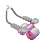 Maxbell Abdominal Roller Wheel Strength Training for Men Women Home Gym Accessory Rose Pink