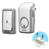 Max Maxb Wireless Battery Doorbell Door Chime EU Plug 1 Transmitter+1 Receiver
