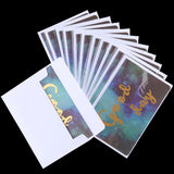 Max 12 pcs Assorted All Occasion Kraft Greeting Cards Folding Card Handmade C