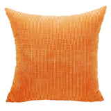 Max Soft Velvet Throw Pillow Cover Velvet Cushion Cover Pillowcase Orange 50 x 50cm - Aladdin Shoppers