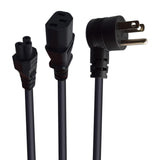 Maxbell Maxbell 5-15P to IEC320 C13 C5 Power Cord 125/250V for Computer Monitor Desktop