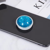 Maxbell Glitter Dynamic Starry Sky Sand Popular Phone Holder Finger Ring  Sky Blue