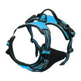 Maxbell Safety Dog Vest Harness Adjustable Reflective for Pet Puppy Cat Blue L