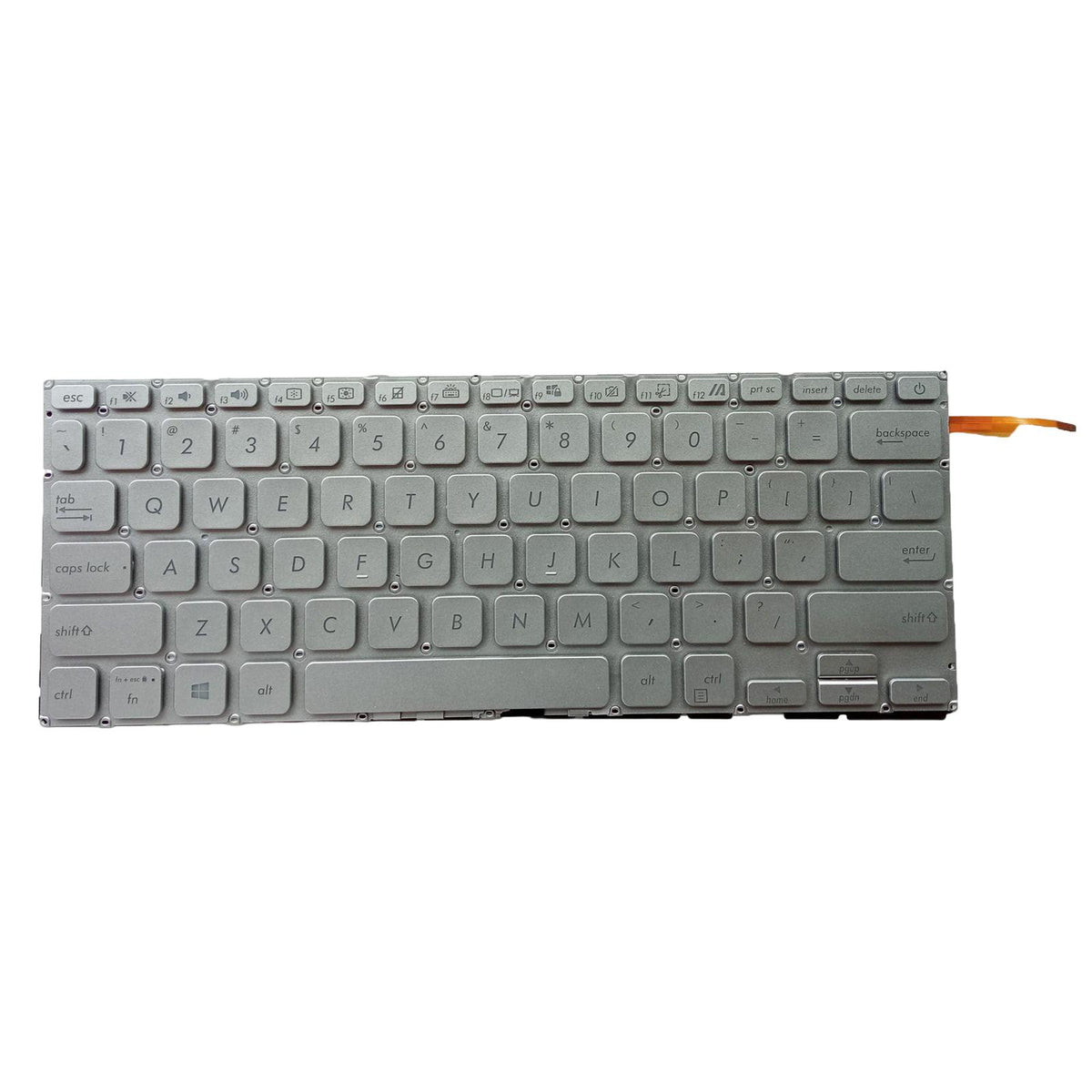Maxbell Laptop Keyboard US Layout Matte Durable for VivoBook 14 x415 x415J M4200U Silver