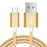 Maxbell Heavy Duty USB Charger Charging Lead Data Cable 2M for Android Golden