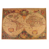 Maxbell Retro World Map Kraft Paper Nautical Chart B