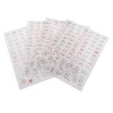 Maxbell 4 Sheets Funny Transparent Stickers Scrapbooking Diary Decoration DIY Album