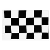 Maxbell Black and White Checkered Motorsport Racing Banner Starting End Racing Flag