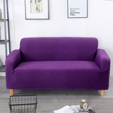 Max Stretch All-inclusive 2-Seater 145-185cm Sofa Cover Protector Purple