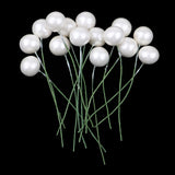 Max Foam Ball Shape Artificial Flower Xmas Decors Foam Ornaments white