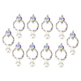 Maxbell 10Pcs Nail Art Tips Rhinestone Glitter Jewelry Decoration Rhinestones 06