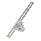 Maxbell Multifunctional Woodworking Leveler Triangle Ruler Sliding Bevel Angle Ruler