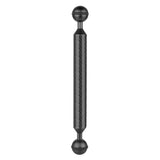 Max Camera Diving Ultra Light Carbon Fiber Double Ball Head Lamp Arm Black