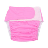 Maxbell Washable Adult Cloth Diapers Waterproof Adult Diaper Cover Seniors Women Men Pink
