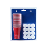 Maxbell Party Game Table Game Drinking Game Interactive for Activity Camping Reunion red cups White ball