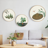 Max 30cm Canvas Wall Art Wall Paintings Stretched Wood Round Frame Picture Frame