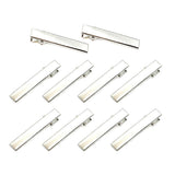 Maxbell 10Piece Alligator Hair Clip Flat Single Prong Hair Clip DIY Headdress 4cm