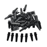 Maxbell 50 Piece Black Metal Single Prong Alligator Hair Clips Hair Accessories 24mm