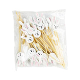 Maxbell 100x Fruit Picks Sandwiches Appetizers for Celebration Summer Party Easter Rabbit