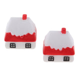 Max 2PCS Mini House Miniature Dollhouse House Garden Accessory Fairy Ornament 2
