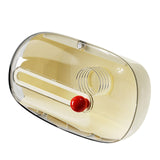 Maxbell Wall Mounted Tissue Box Cover Napkin Holder Home Decoration Toilet Paper Box White with red
