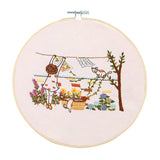 Max Cross Stitch Embroidery Starter Kit with Pattern DIY Needlework Crafts ED013