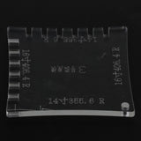 Maxbell Guitar Acrylic String Action Gauge Radius Ruler 3