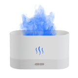 Maxbell Air Humidifier USB with Realistic Flame Auto Shut Off Home Decor  White