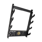 Maxbell Japanese Samurai Sword Holder Bracket Katana Dragon Wall storage 4 Layers