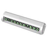 Maxbell Car Temporary Parking Notification Hidden Protect Privacy for Car Stop Sign White